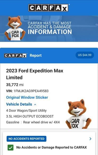 Used 2023 Ford Expedition Max Limited AWD/4WD image 8