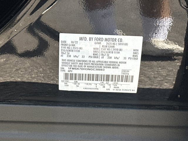 Used 2022 Ford Explorer XLT w/ Equipment Group 202A RWD image 37