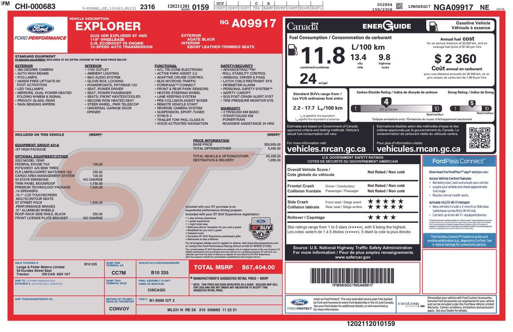 Used 2022 Ford Explorer ST w/ ST Street Pack AWD/4WD image 6