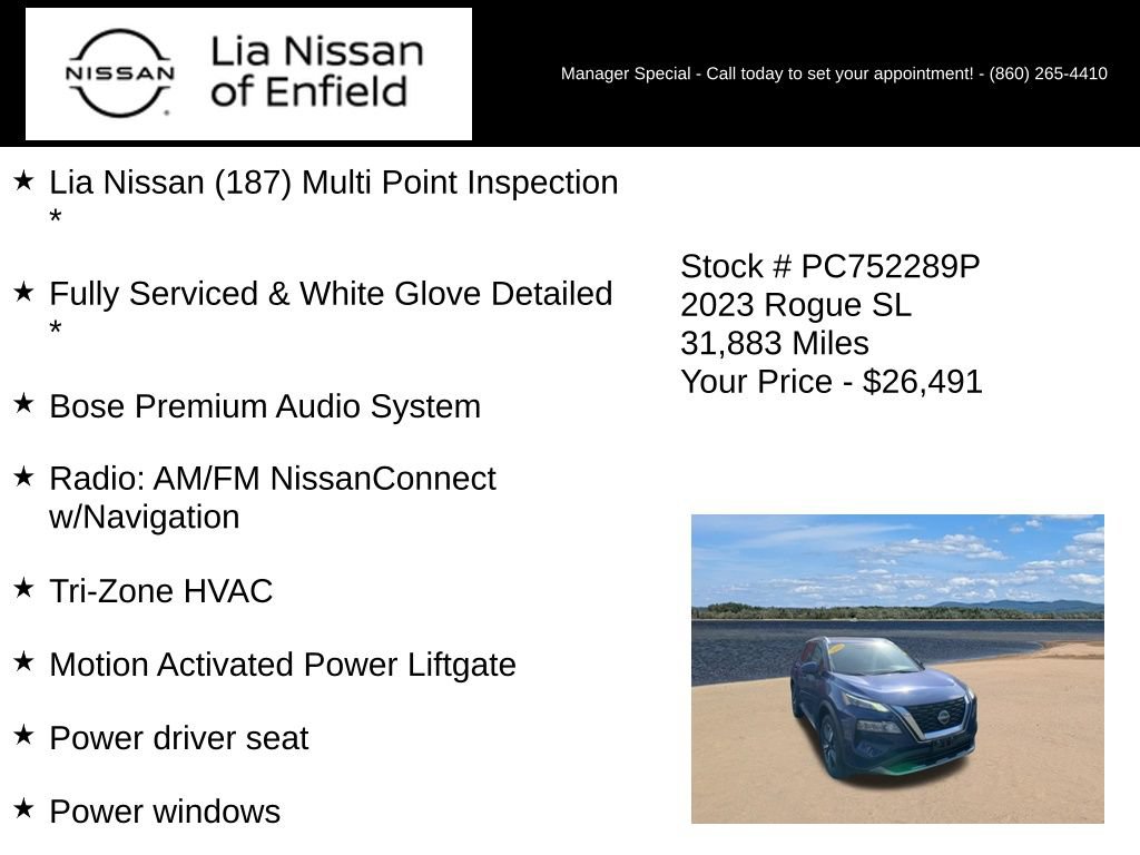 Used 2023 Nissan Rogue SL w/ SL Premium Package AWD/4WD image 10