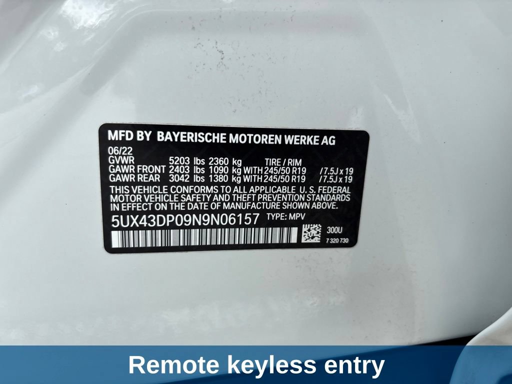 Used 2022 BMW X3 sDrive30i w/ Convenience Package RWD image 11