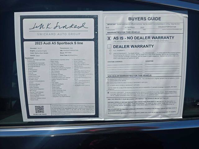 Used 2023 Audi A5 2.0T Premium w/ Convenience Package AWD/4WD image 16