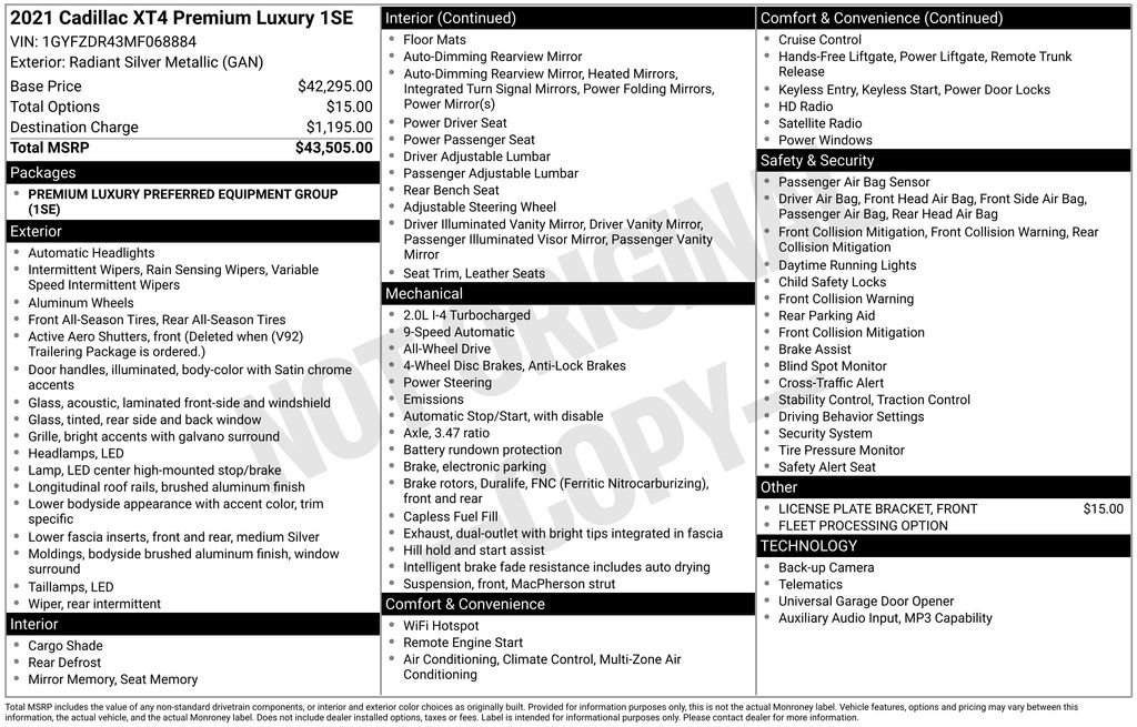 Used 2021 Cadillac XT4 Premium Luxury image 6