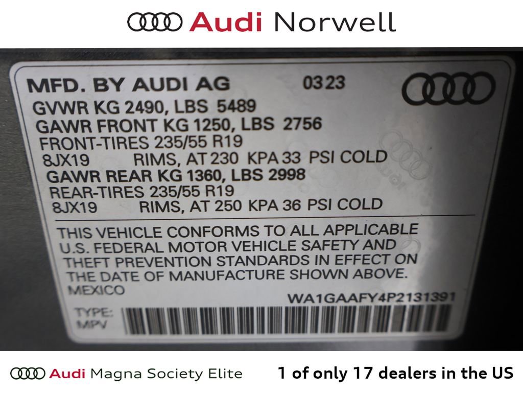 Used 2023 Audi Q5 2.0T Premium w/ Convenience Package AWD/4WD image 3