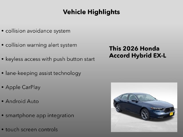 New 2026 Honda Accord EX-L image 10