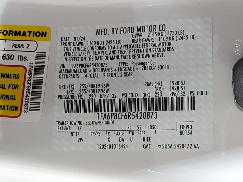 Used 2024 Ford Mustang GT Premium RWD image 37