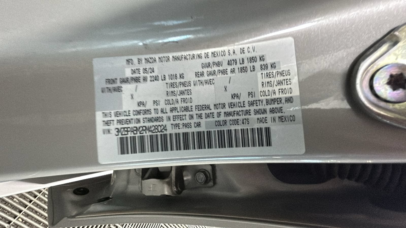 Used 2024 MAZDA MAZDA3 s FWD image 11