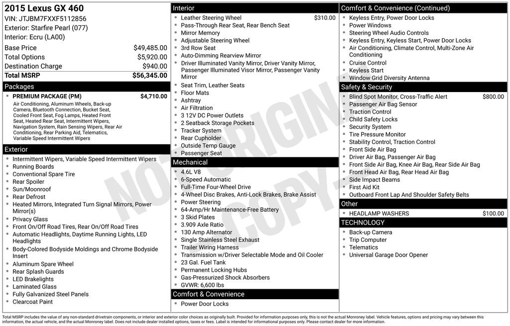 Used 2015 Lexus GX 460 w/ Premium Package image 19