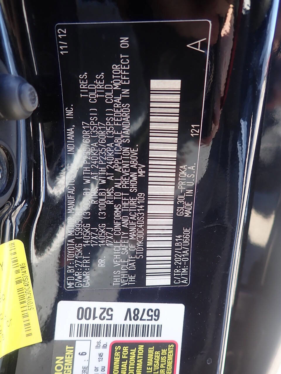Used 2013 Toyota Sienna XLE FWD image 9