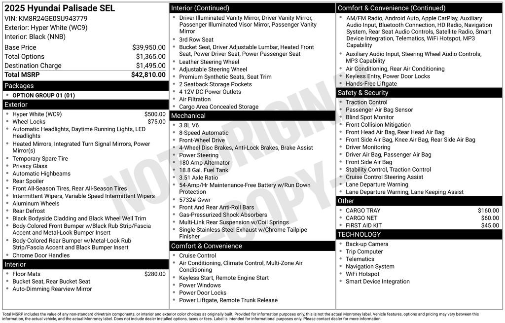 Used 2025 Hyundai Palisade SEL FWD image 30