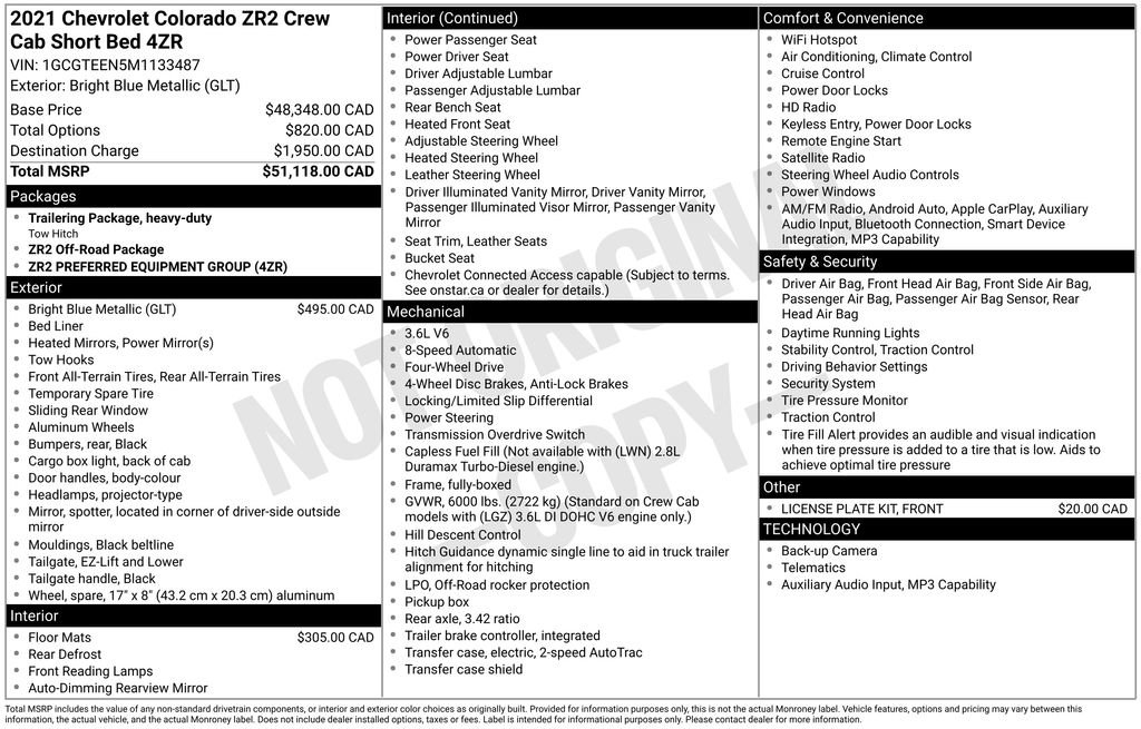 Used 2021 Chevrolet Colorado ZR2 AWD/4WD image 11