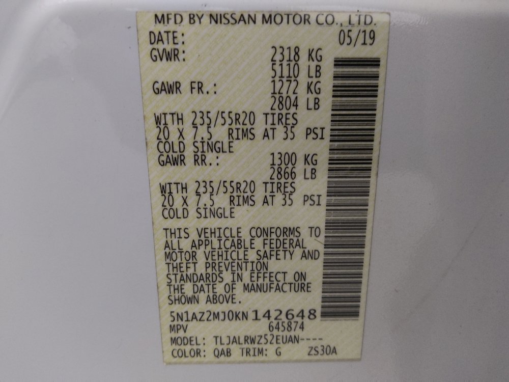 Used 2019 Nissan Murano SL image 33