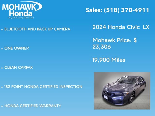 Certified 2024 Honda Civic LX image 8