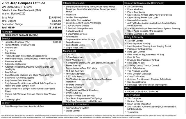Used 2022 Jeep Compass Latitude FWD image 6