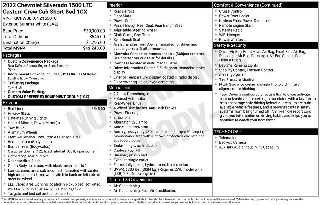 Used 2022 Chevrolet Silverado 1500 Custom image 41