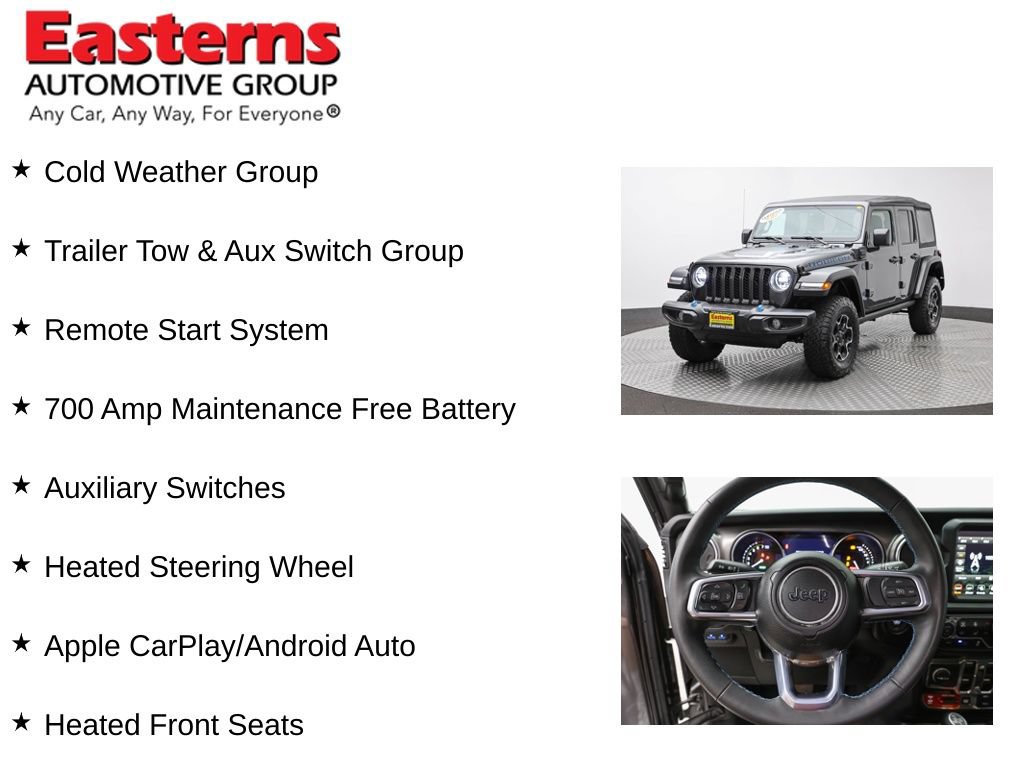 Used 2023 Jeep Wrangler Unlimited Rubicon 4xe w/ Cold Weather Group AWD/4WD image 11