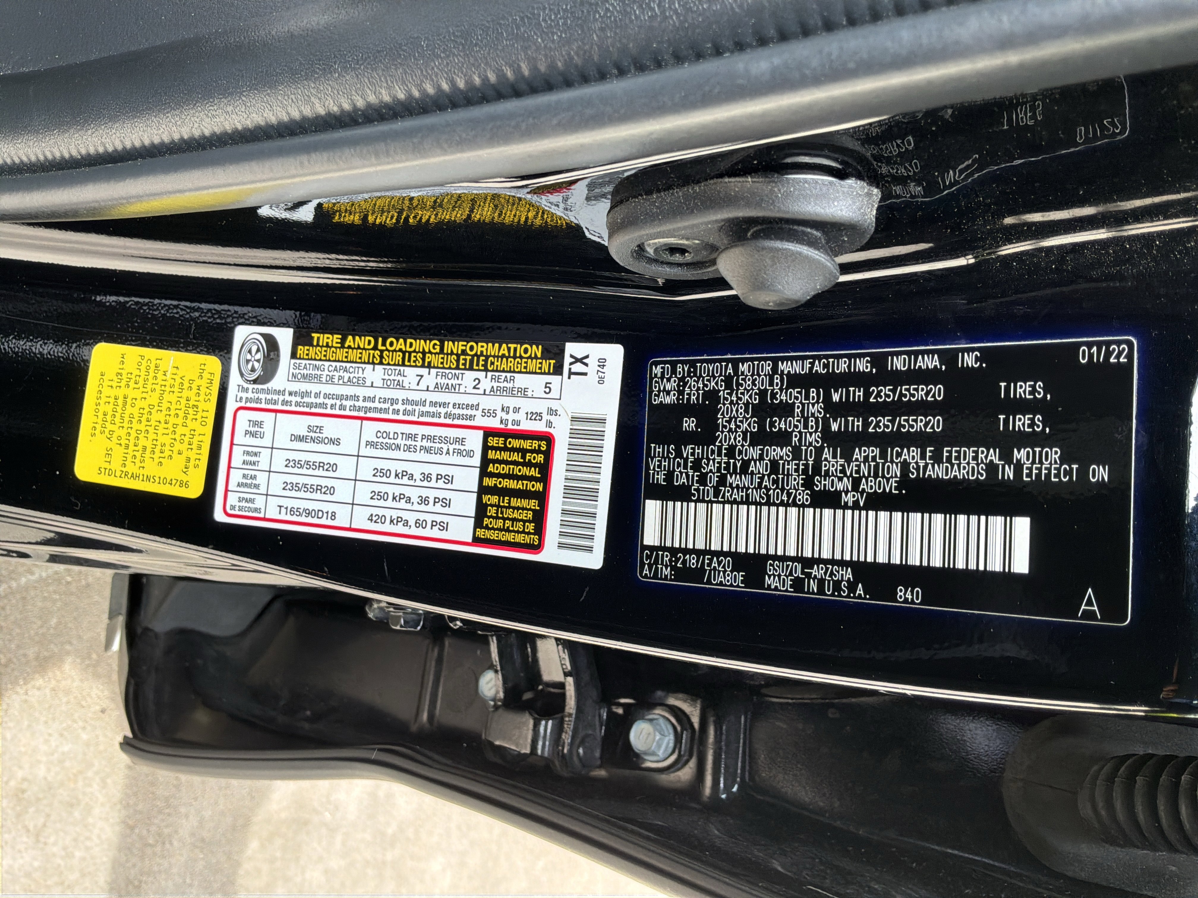 Used 2022 Toyota Highlander XSE FWD image 36