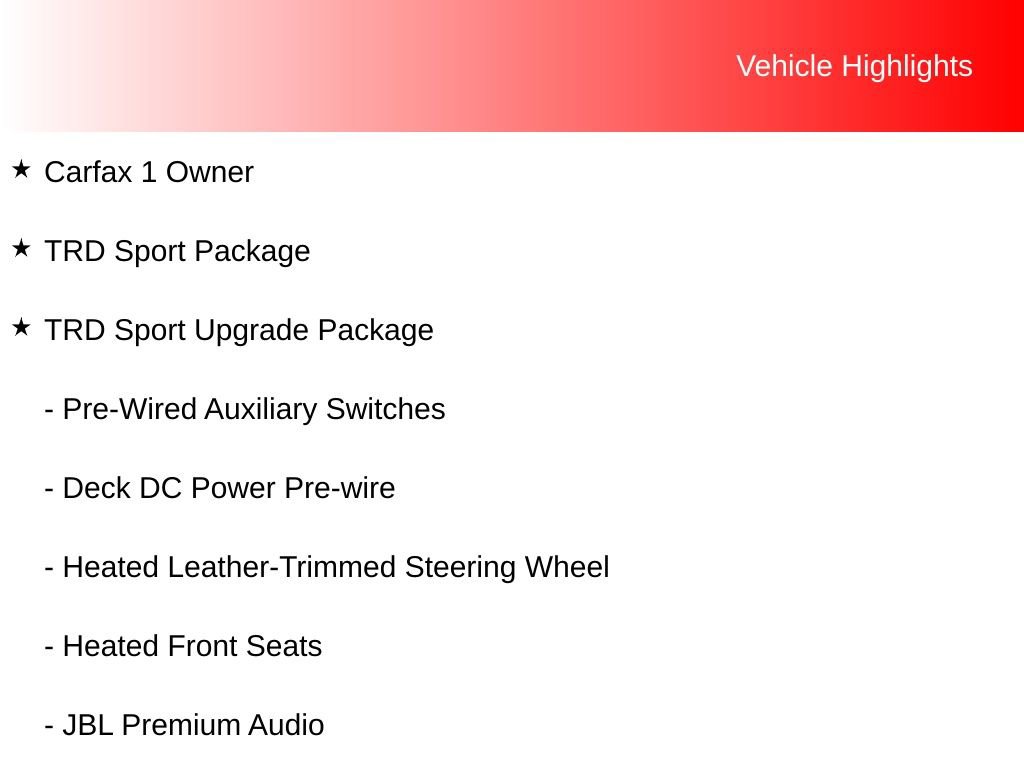 Certified 2024 Toyota Tacoma TRD Sport w/ TRD Sport Upgrade Package AWD/4WD image 10