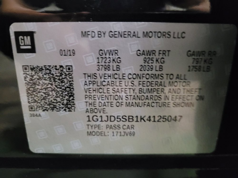 Used 2019 Chevrolet Sonic LT w/ Convenience Package FWD image 33