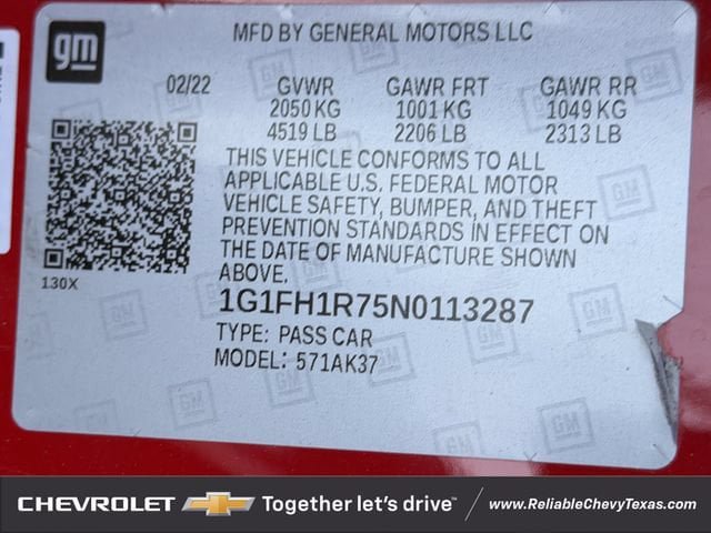 Used 2022 Chevrolet Camaro SS RWD image 38