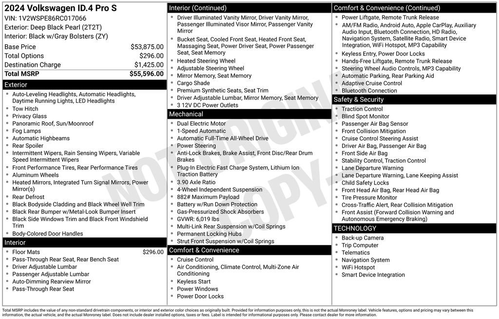 Certified 2024 Volkswagen ID.4 Pro S AWD/4WD image 12