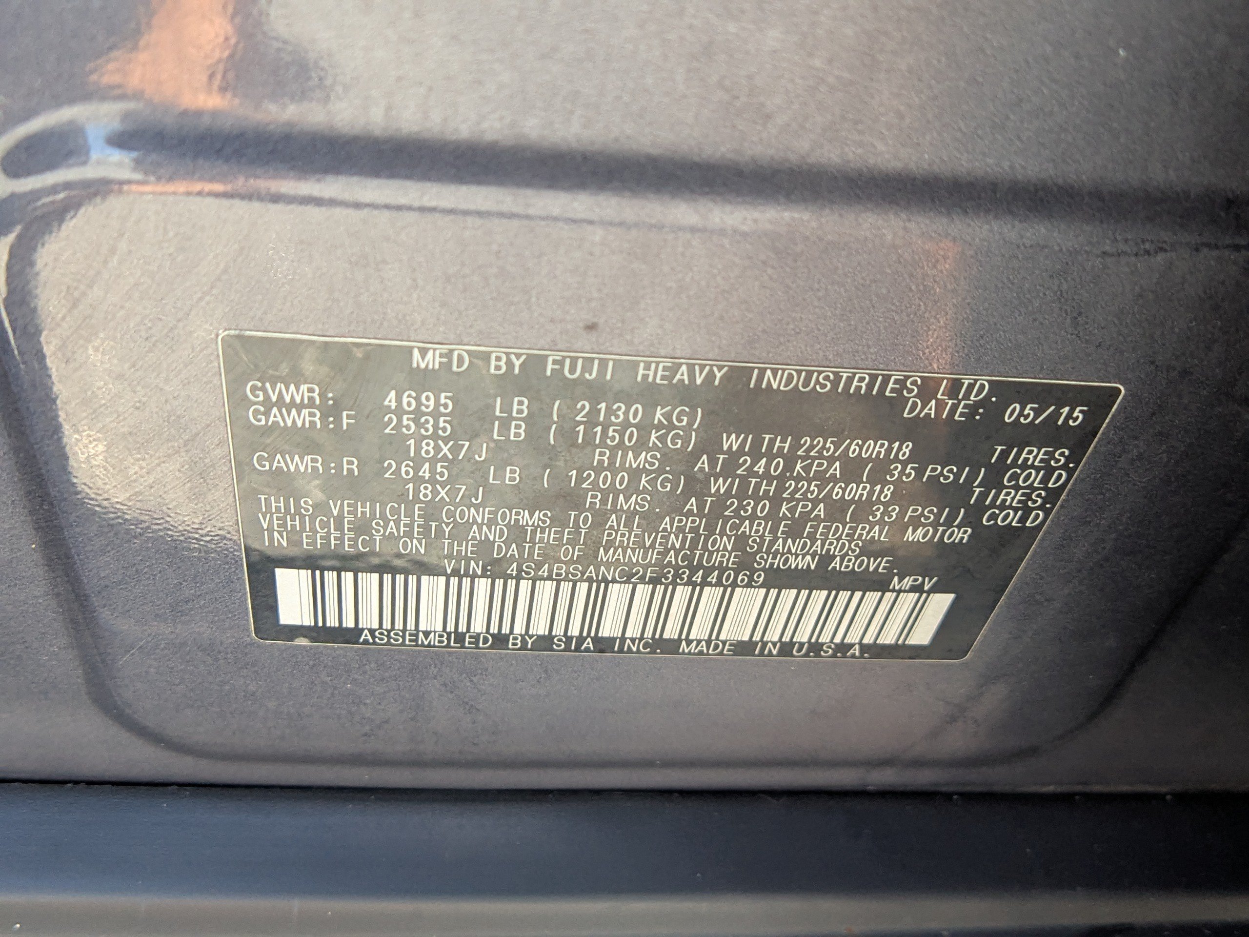 Used 2015 Subaru Outback 2.5i Limited AWD/4WD image 20