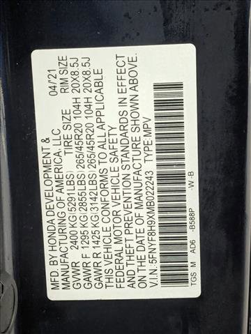 Used 2021 Honda Passport Touring image 27