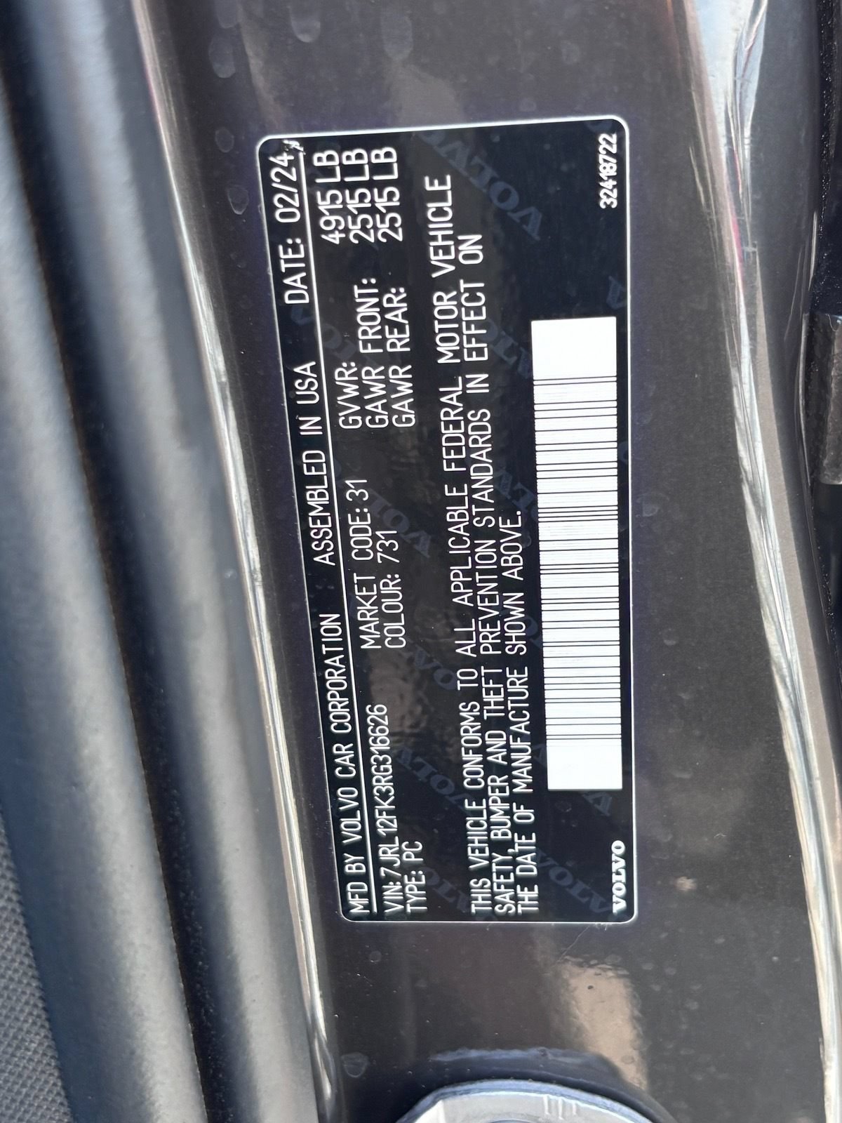 Used 2024 Volvo S60 B5 Core FWD image 38