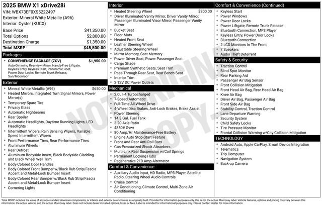 Used 2025 BMW X1 xDrive28i w/ Convenience Package image 19