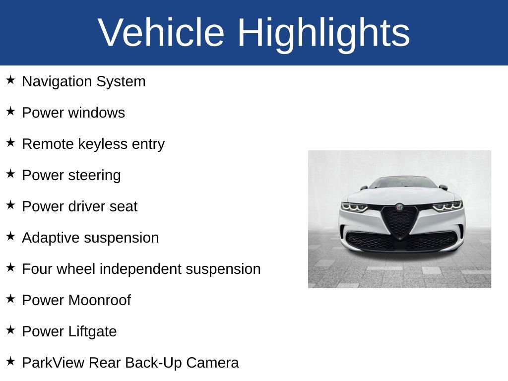 Used 2024 Alfa Romeo Tonale Veloce w/ Premium Interior Package AWD/4WD image 3