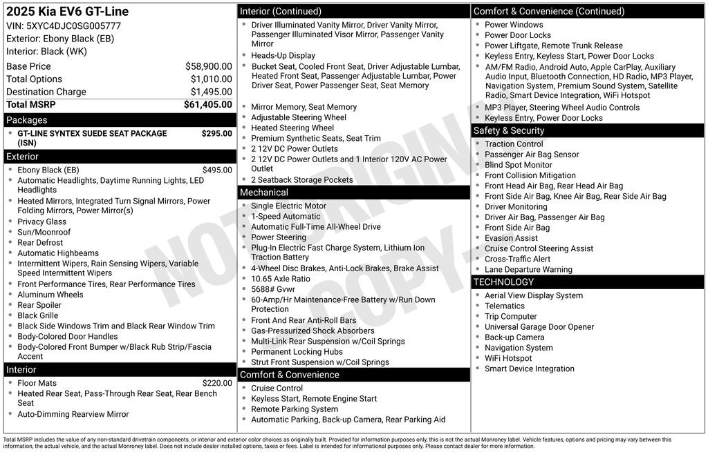 Certified 2025 Kia EV6 GT-Line image 10