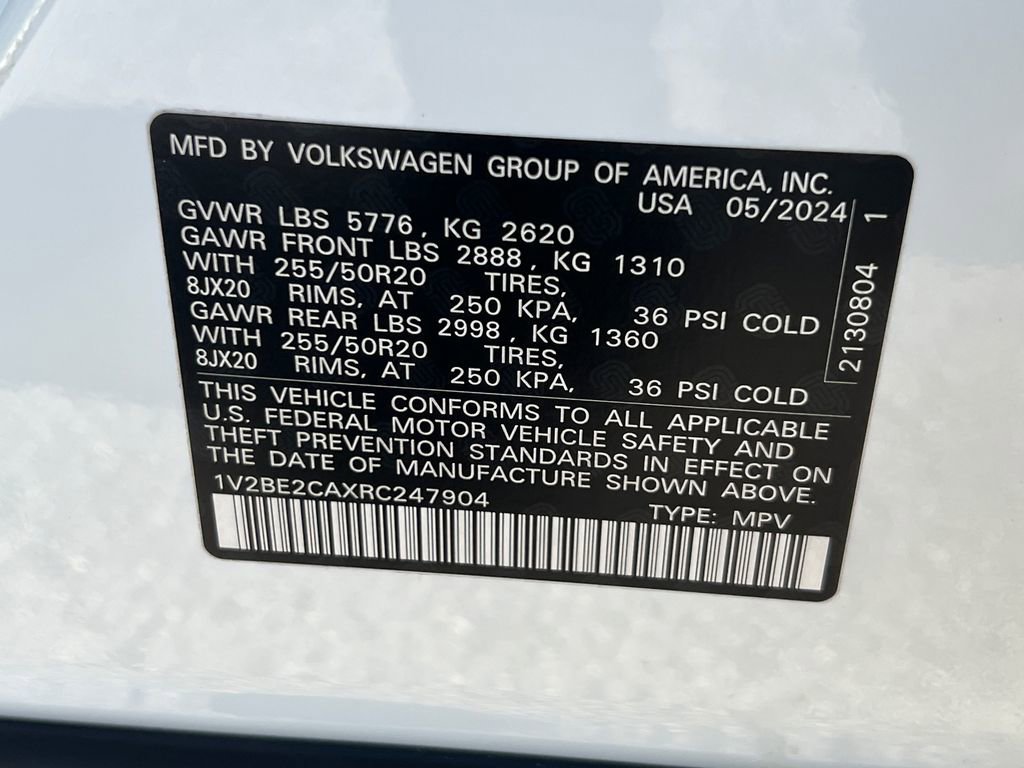 Certified 2024 Volkswagen Atlas Cross Sport SEL image 31