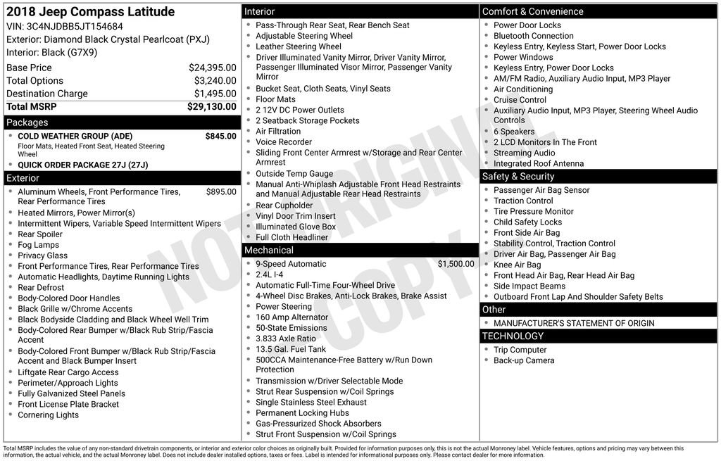 Used 2018 Jeep Compass Latitude w/ Cold Weather Group image 4