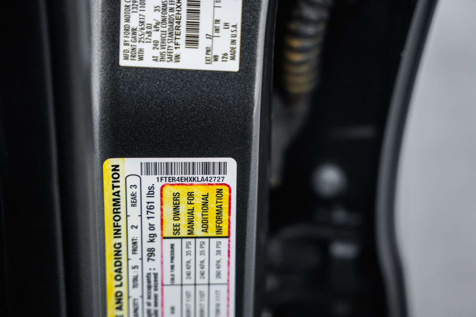 Certified 2019 Ford Ranger XL w/ Equipment Group 101A Mid image 39