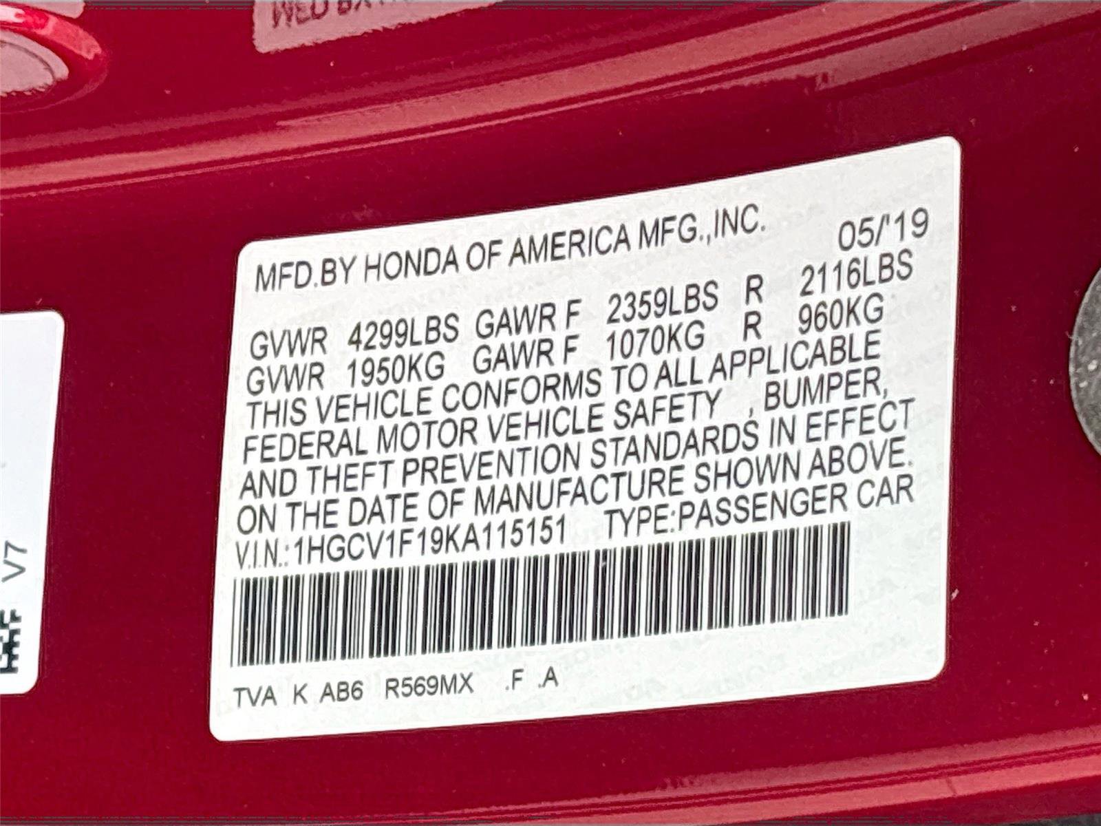 Used 2019 Honda Accord LX image 31