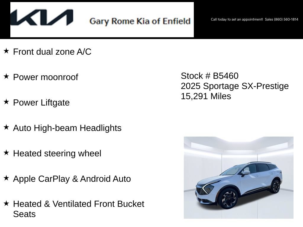 Certified 2025 Kia Sportage SX AWD/4WD image 15