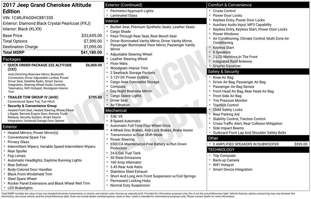 Used 2017 Jeep Grand Cherokee Altitude image 15