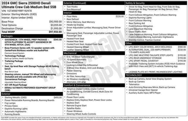 Used 2024 GMC Sierra 2500 Denali Ultimate image 20