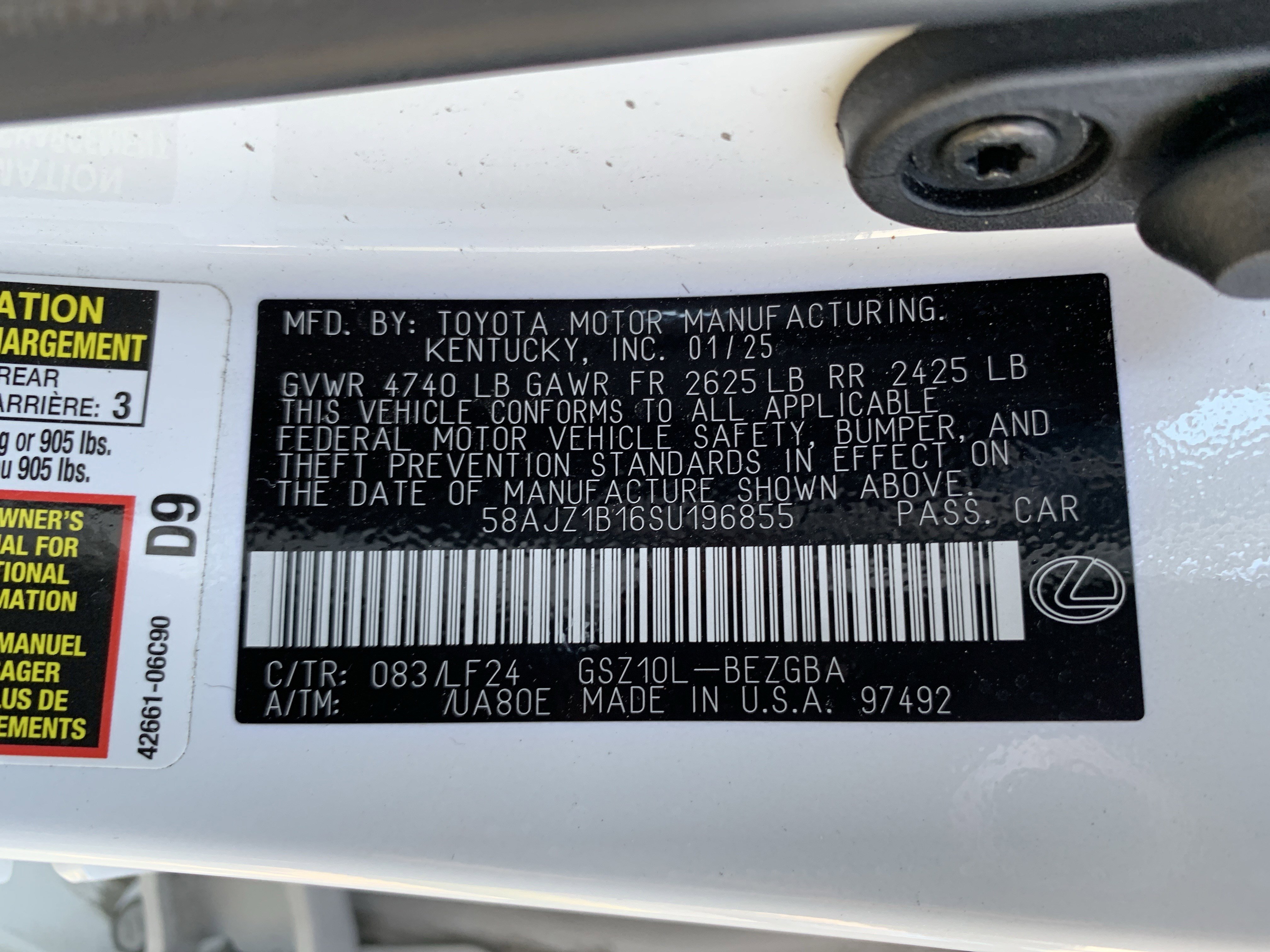 Used 2025 Lexus ES 350 F Sport FWD image 36
