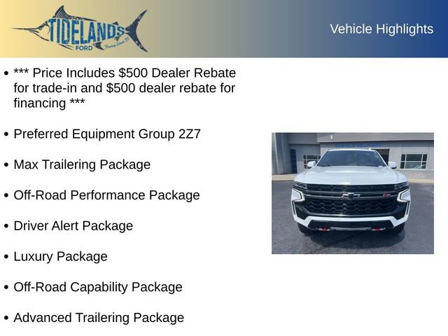 Used 2022 Chevrolet Tahoe Z71 w/ Off-Road Capability Package image 12