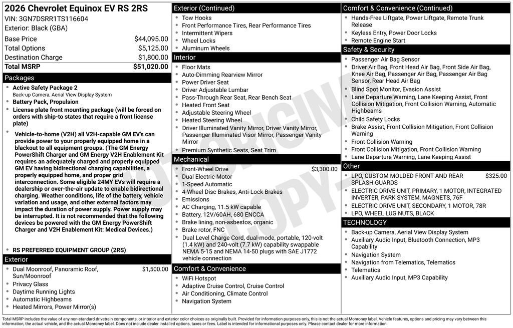 New 2026 Chevrolet Equinox EV RS AWD/4WD image 11