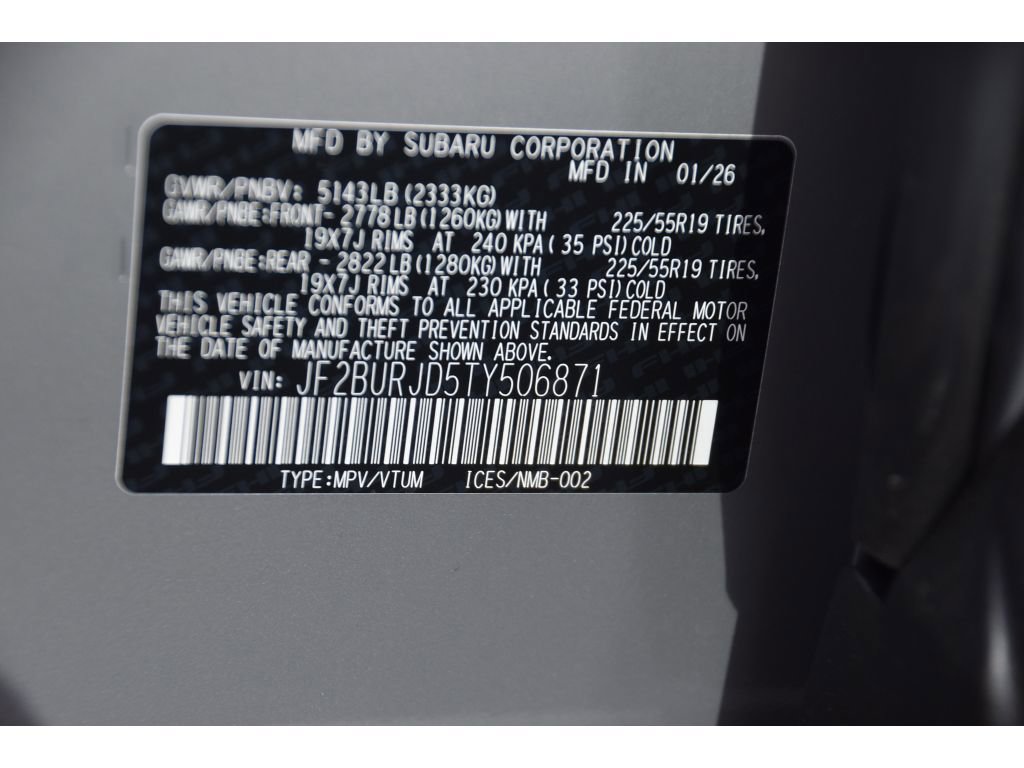New 2026 Subaru Outback Touring XT AWD/4WD image 26