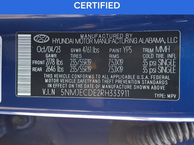 Certified 2024 Hyundai Tucson Limited AWD/4WD image 27