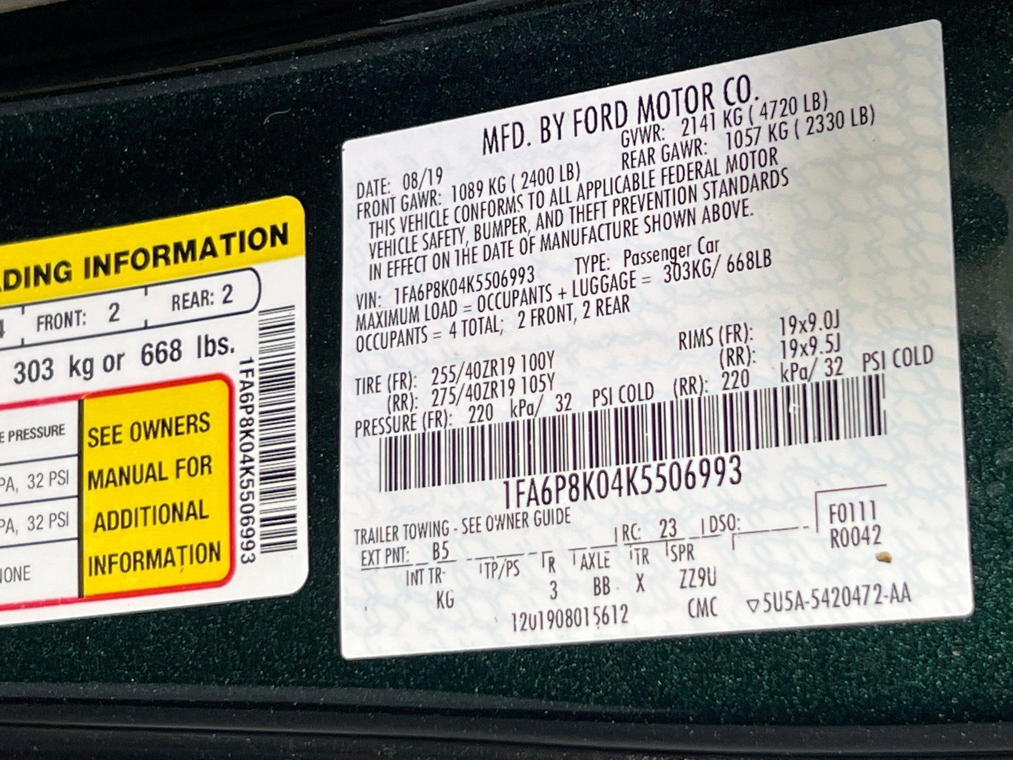 Used 2019 Ford Mustang Bullitt w/ Bullitt Electronics Package image 30