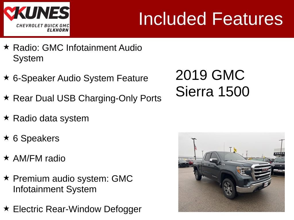 Used 2019 GMC Sierra 1500 SLE w/ SLE Value Package image 3