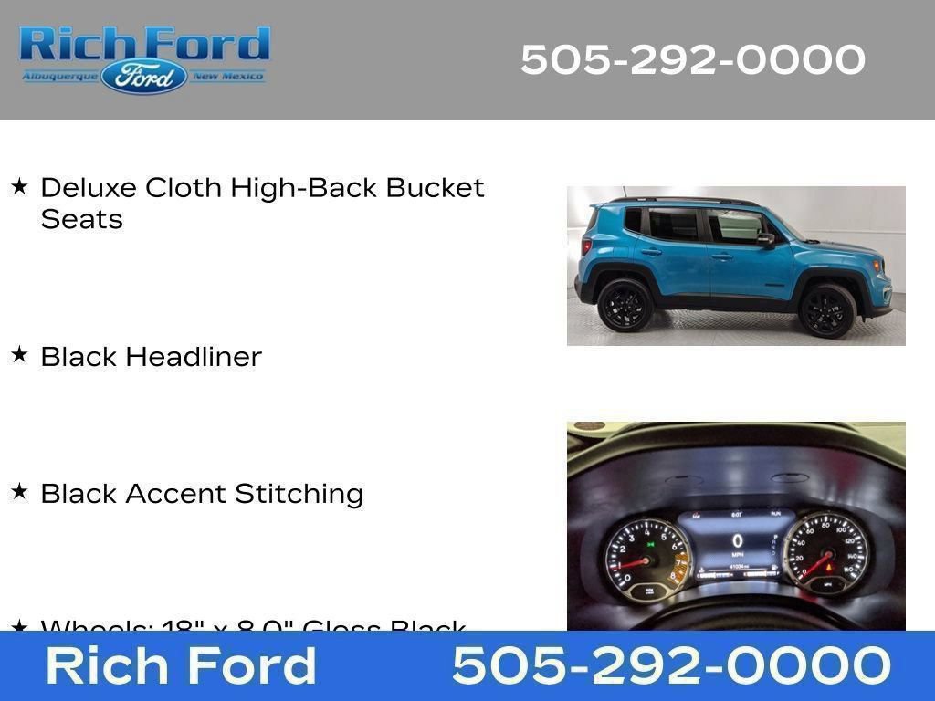 Used 2022 Jeep Renegade Altitude w/ Sun/Sound Group AWD/4WD image 31