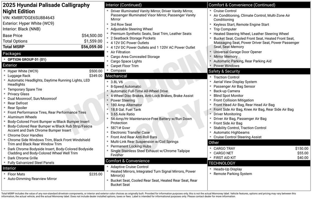 Used 2025 Hyundai Palisade Calligraphy image 44