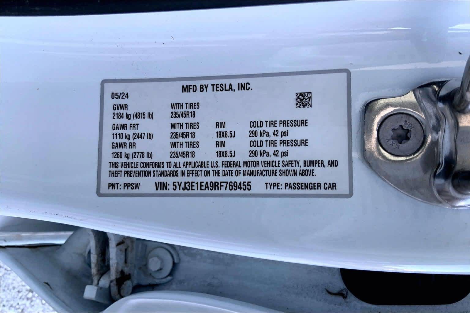Used 2024 Tesla Model 3 Standard Range RWD image 20