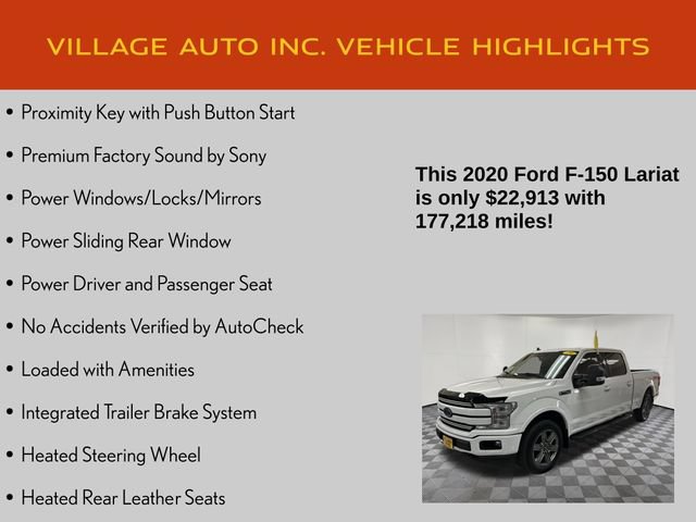 Used 2020 Ford F150 Lariat w/ Equipment Group 502A Luxury AWD/4WD image 14
