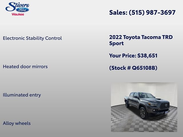 Used 2022 Toyota Tacoma TRD Sport w/ TRD Premium Sport Package AWD/4WD image 21